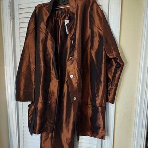 HEYDARI MATCHING PANTS AND JACKET  NEW!  SIZE L (JACKET) SZ. MED. (PANTS )